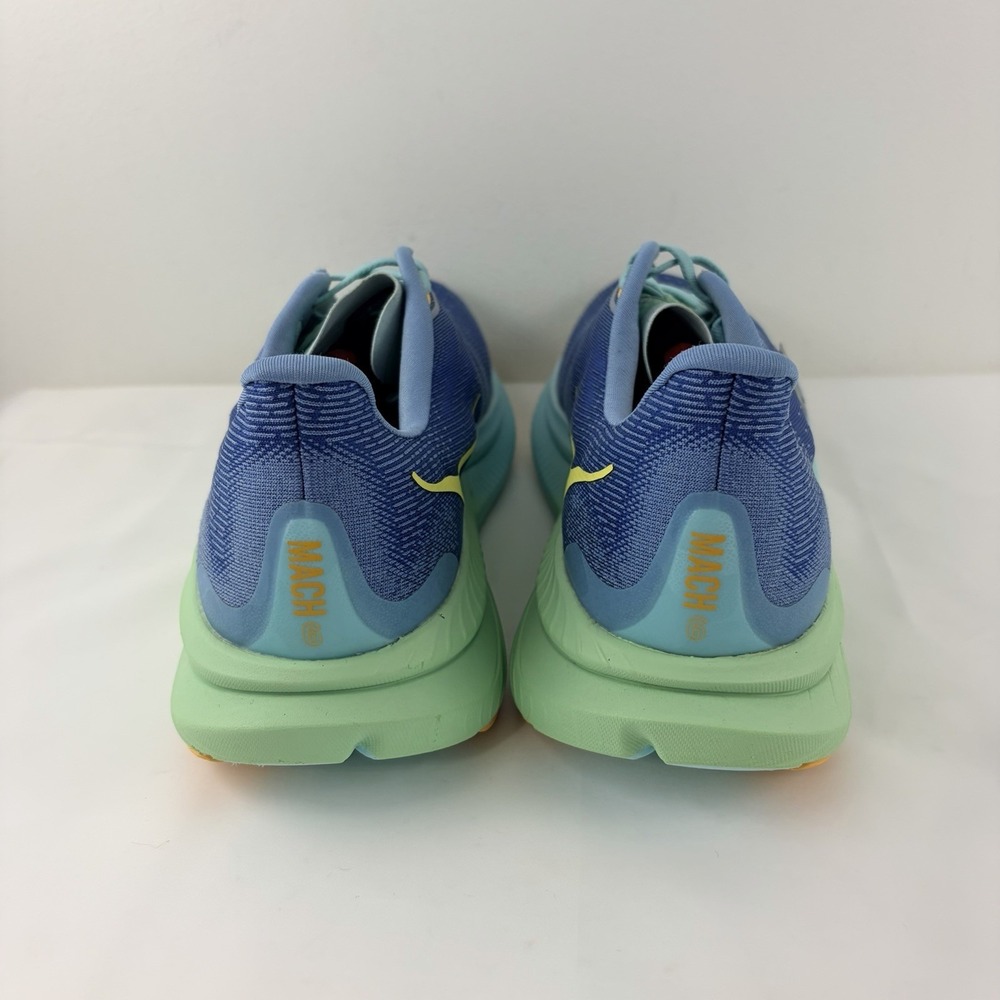 HOKA Mach 6 Men Running Shoes Blue Green Wide Size 12.5 Athletic Sporty - Picture 3 of 9